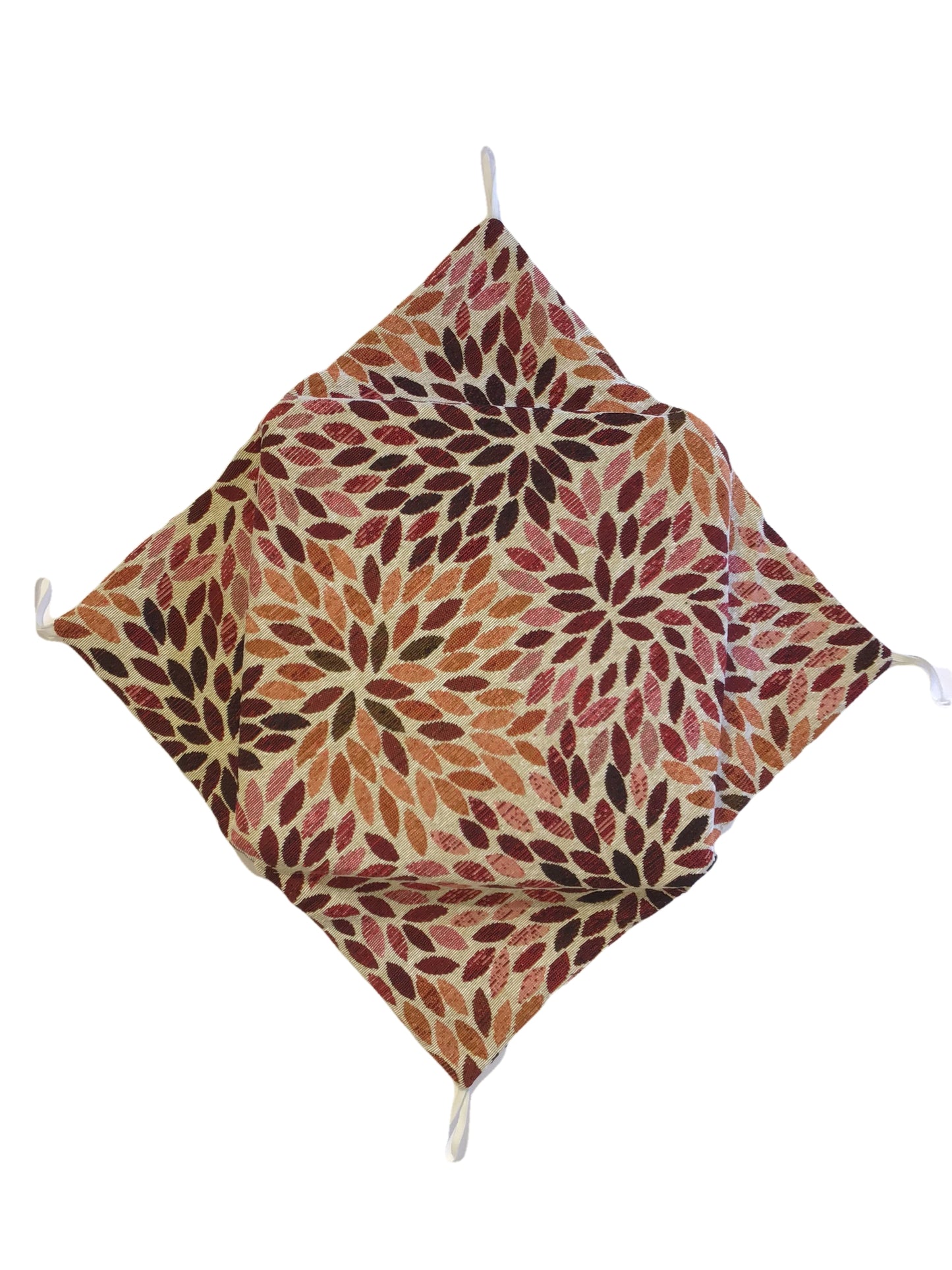 Galettes de chaise à rabats- Set 4/6 Coussins - coloris beige - Tissu Gobelin