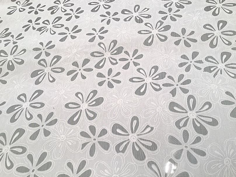 Tissu pour voilage vitrage - vendu au mètre - largeur 45-60-90 cm - Tissu Devore' - art.107