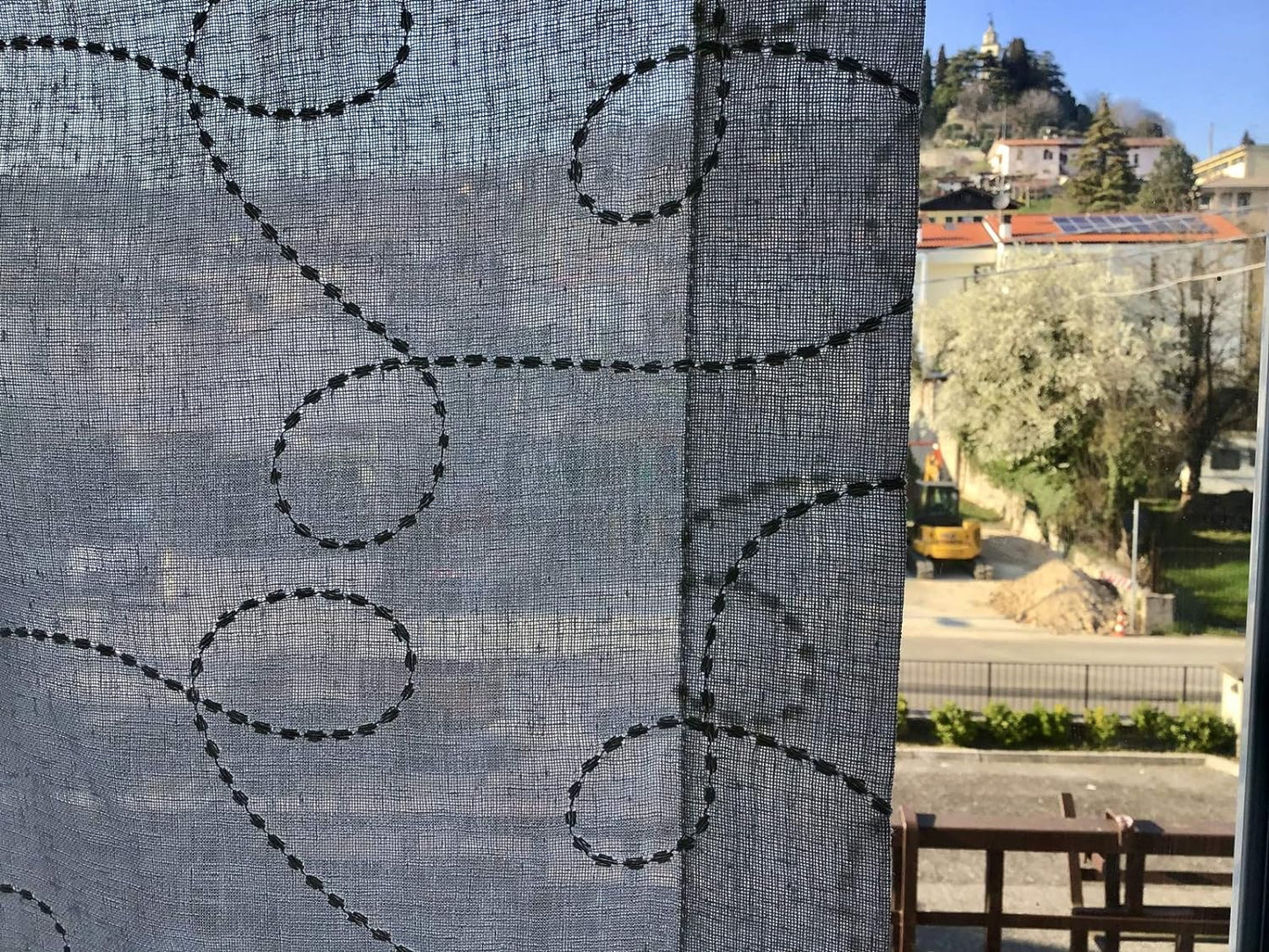 Tissu au Mètre, pour voilage vitrage, brise-bise, vitrage droit, panneau japonais, stores Romains - Largeur de 30 à 120 cm-- art.105