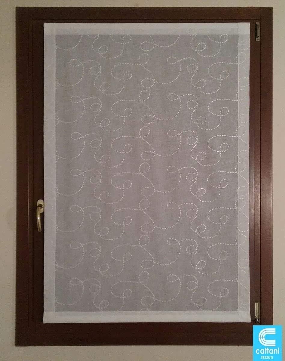 Tissu au Mètre, pour voilage vitrage, brise-bise, vitrage droit, panneau japonais, stores Romains - Largeur de 30 à 120 cm-- art.105