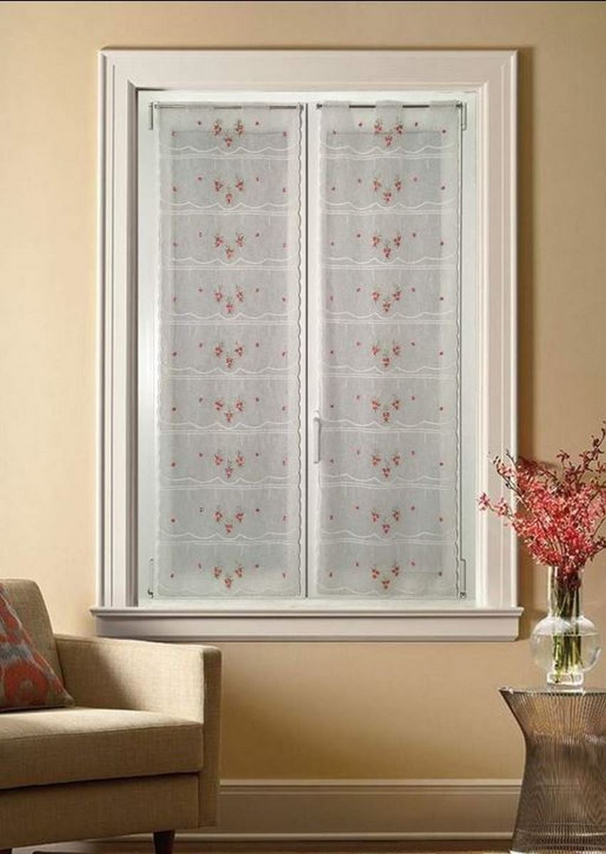 Voilage vitrage brise bise - largeur de panneau 45-60-90 cm hauteur individuelle art.706