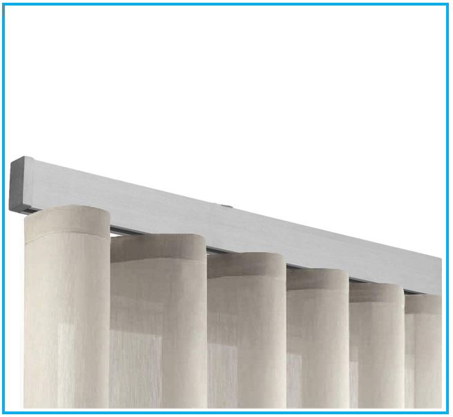 Rail en aluminium Wave pour rideaux voilage – Sur mesure