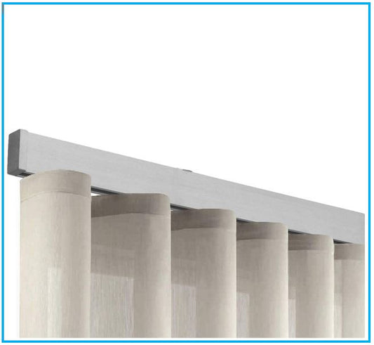 Rail en aluminium Wave pour rideaux voilage – Sur mesure