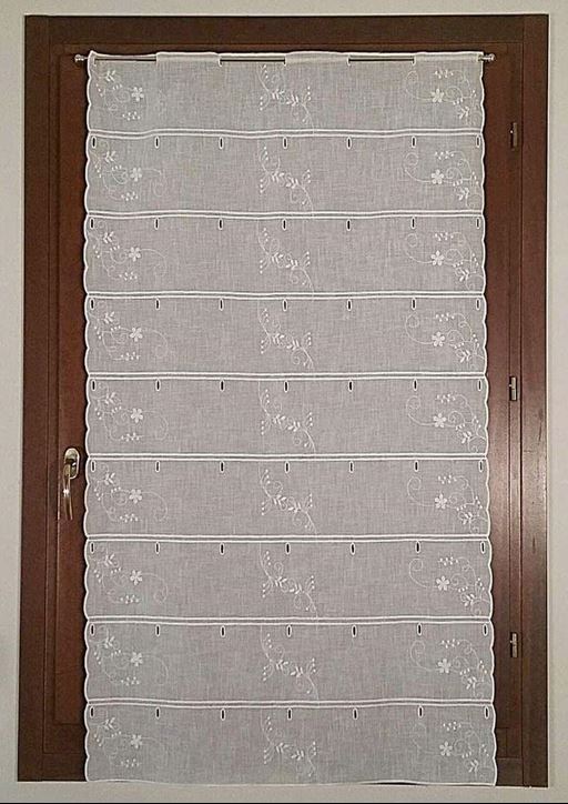 Rideau vitrage voilage brise bise - largeur du panneau 45-60-90 cm - hauteur individuelle - art.704