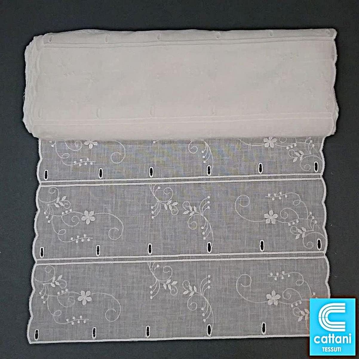 Rideau vitrage voilage brise bise - largeur du panneau 45-60-90 cm - hauteur individuelle - art.704