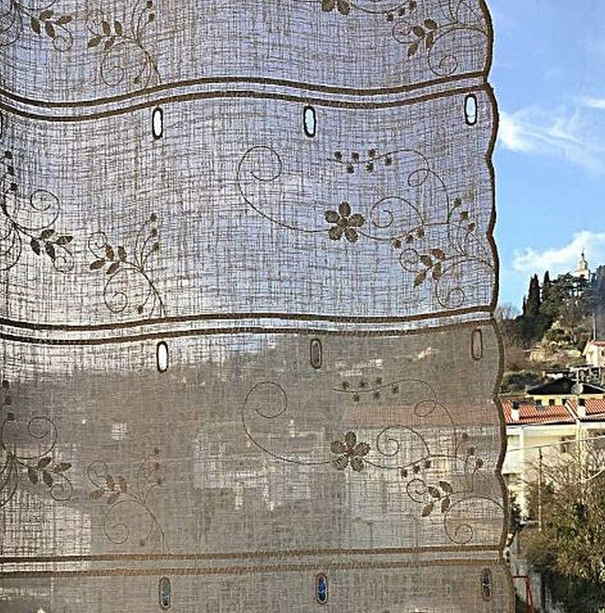 Rideau vitrage voilage brise bise - largeur du panneau 45-60-90 cm - hauteur individuelle - art.704