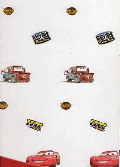 Rideaux originaux pour chambre d'enfant DISNEY CARS - bxh140x290 cm - rideaux emballés avec passants