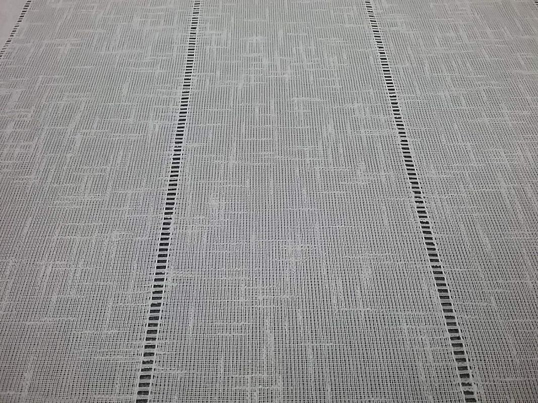 Tissu au Mètre, pour voilage vitrage , brise-bise, passe-tringle, panneau japonais, stores romains   - tissu finition Ajour, largeur de 35 à 90 cm - art.102