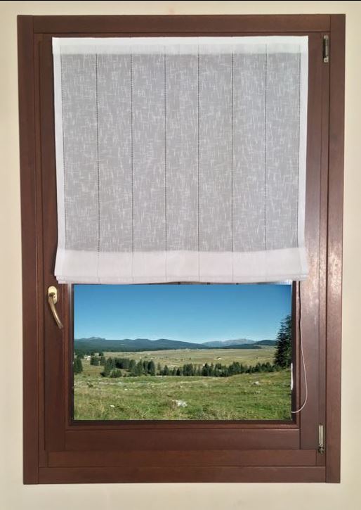 Stores bateau romains sur mesure pour fenêtre et porte - Sur mesure - Tissu Ajour - Largeur de 30 à 90 cm