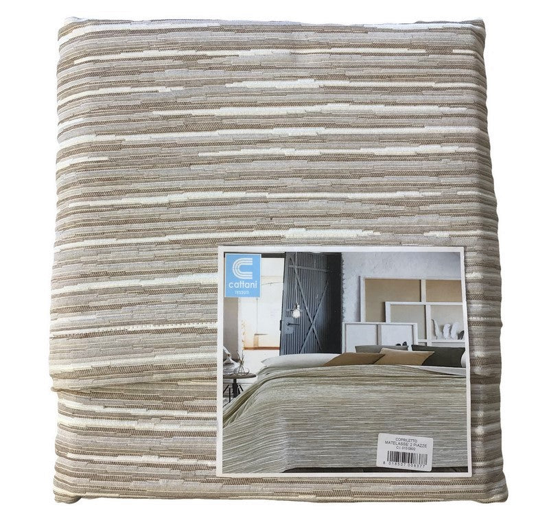 Couvre-Lit Double Mi-Saison Et Été - Tissu Jacquard Matelassé