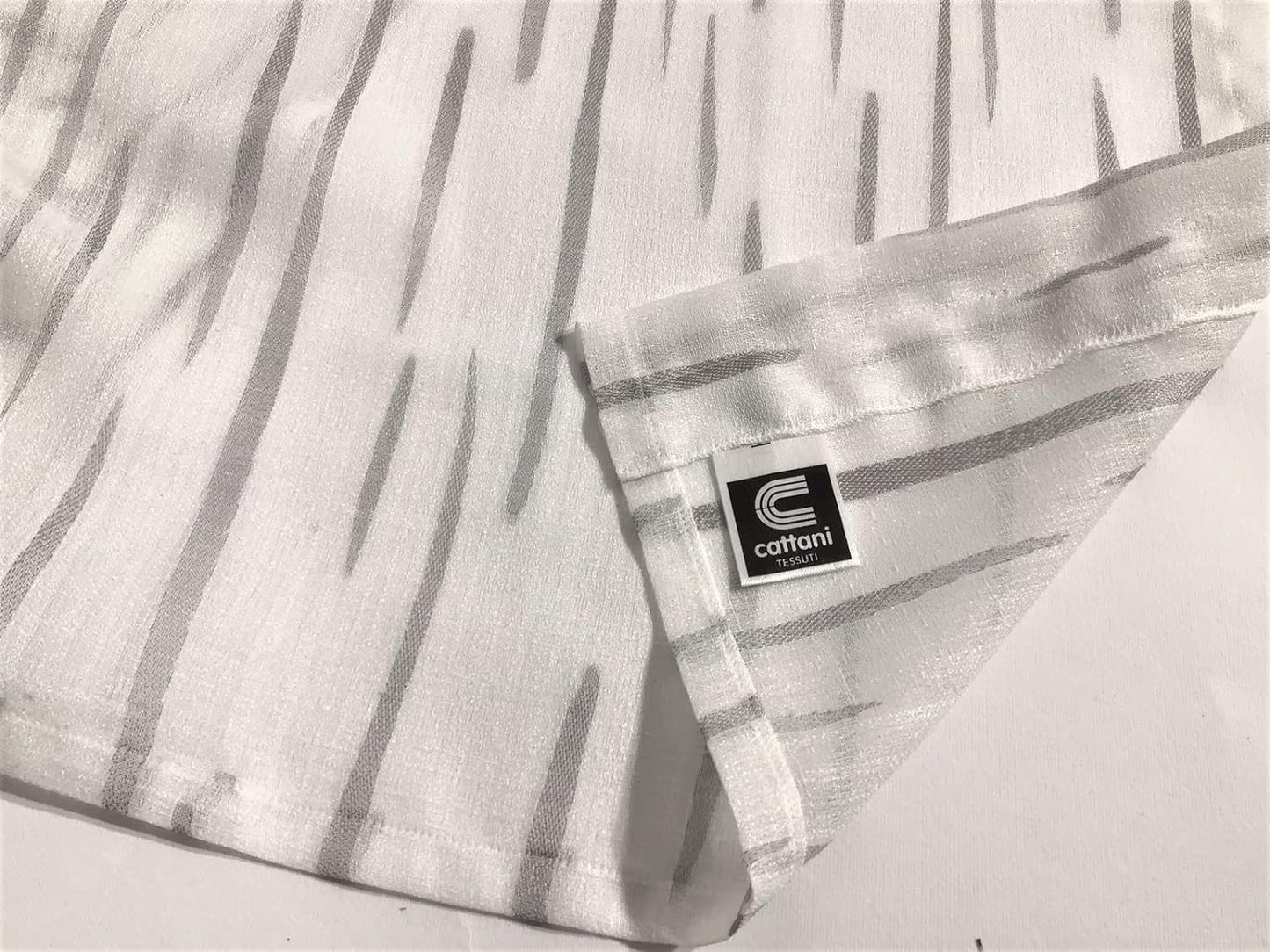 Paire voilages vitrage en tissu Jacquard - largeur 45-50-60-65-70-80 cm - longueurs personnalisées