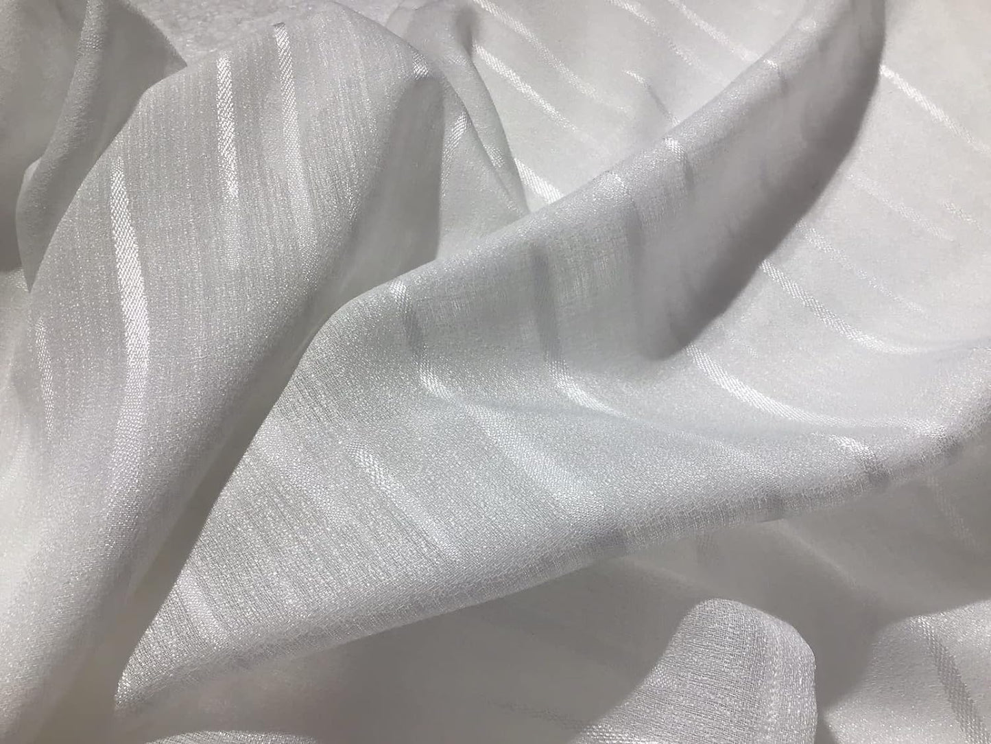 Paire voilages vitrage en tissu Jacquard - largeur 45-50-60-65-70-80 cm - longueurs personnalisées