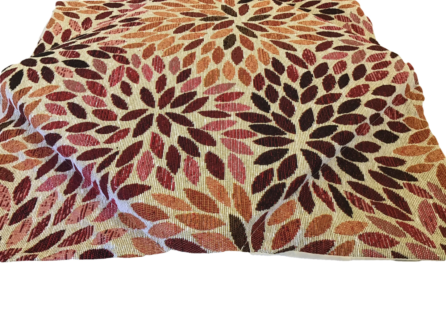 Galettes de chaise à rabats- Set 4/6 Coussins - coloris beige - Tissu Gobelin 