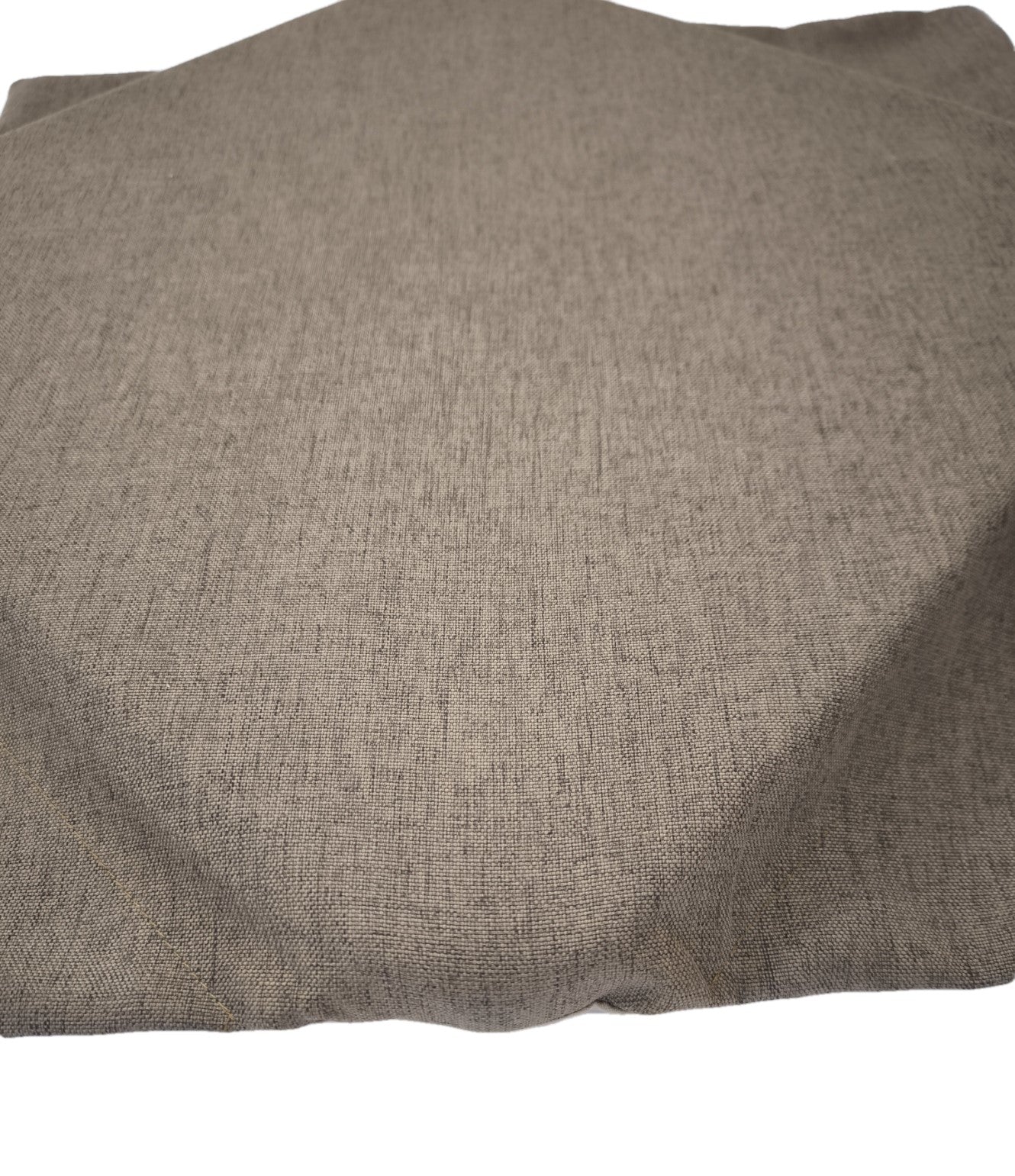 Primo piano del cuscino marrone, tessuto effetto cotone morbido e resistente