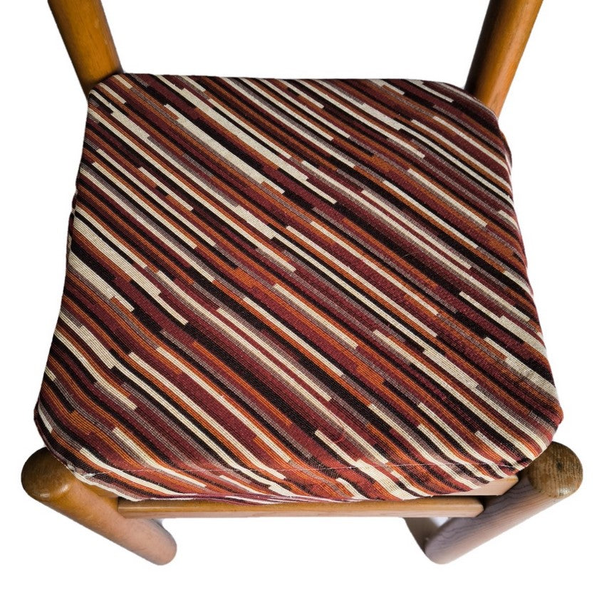 Galettes de chaise à rabats de cuisine - Set 4/6 Coussins - Tissu jacquard - 2 motifs