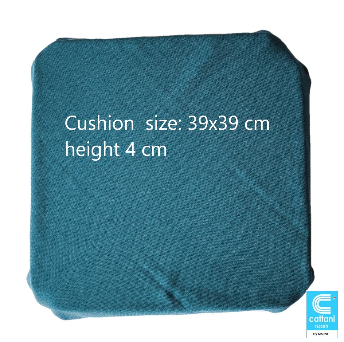cuscino ottanio misure 39x39 cm alto 4 cm