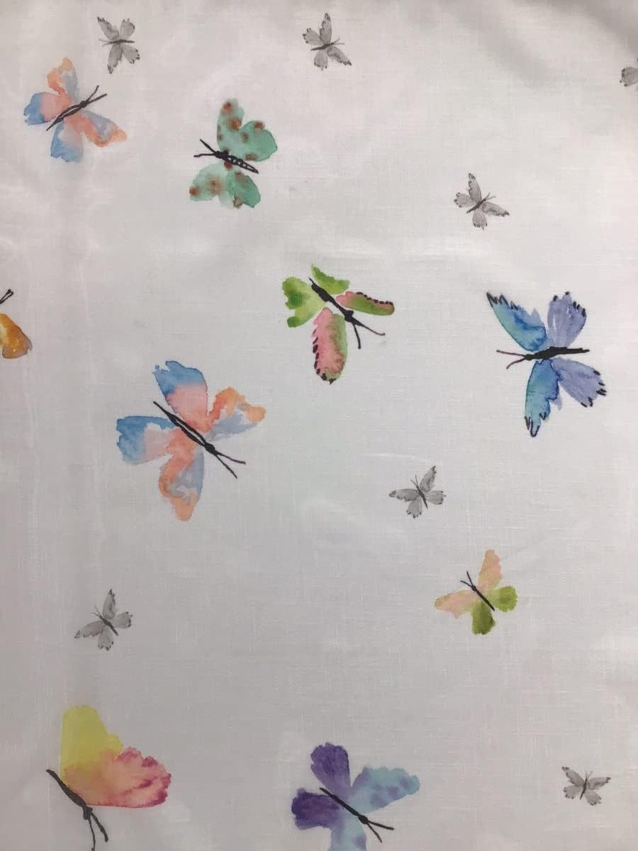 Paire de voilages vitrage - passe-tringle, largeur 60/80 cm  longueur personnalisée-  - art.515