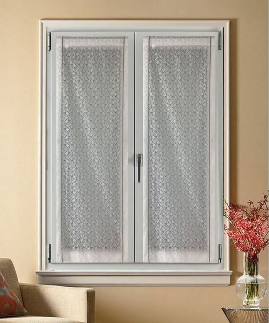 Paire voilages vitrage - largeur 45/60/90 cm - longueur sur mesure 