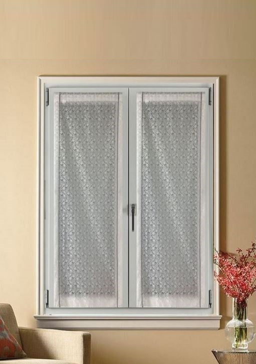 Paire voilages vitrage - largeur 45/60/90 cm - longueur sur mesure 