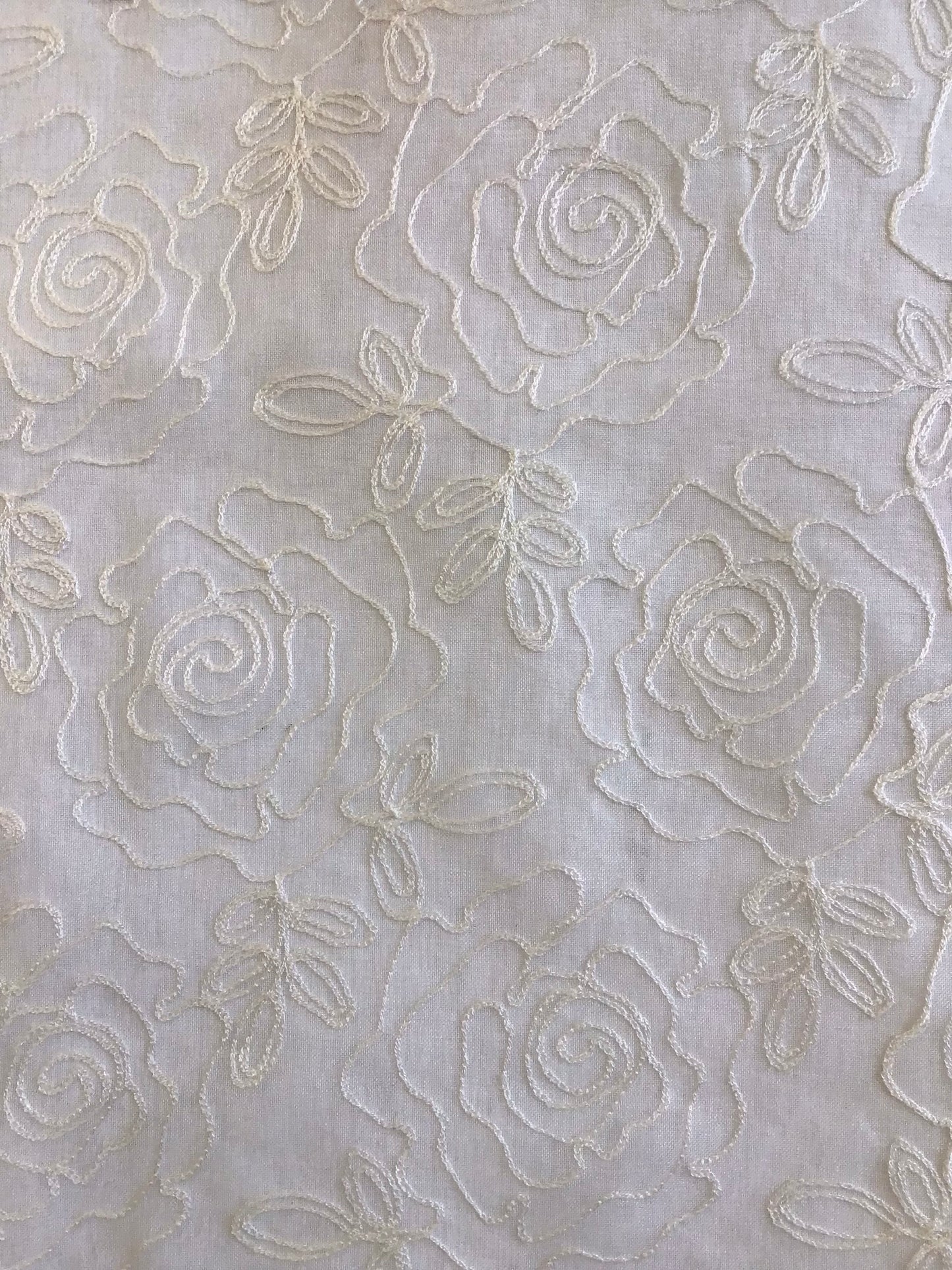 Paire voilages vitrages brodés semi-transparents - largeur 45-70-90 cm