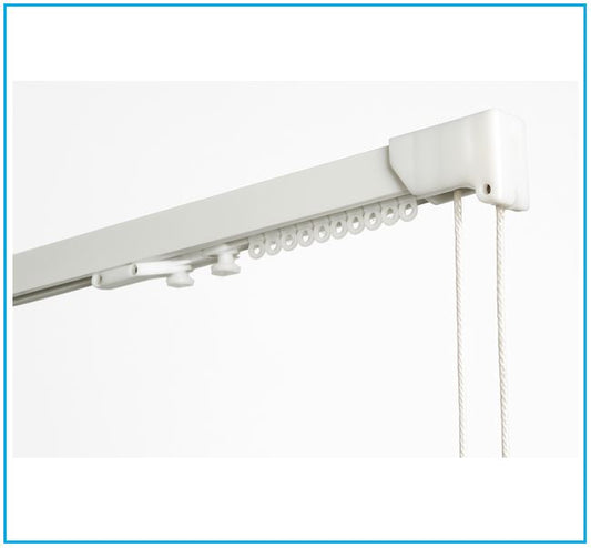 Rail aluminium pour rideaux froncés – installation facile, sur mesure - art.204