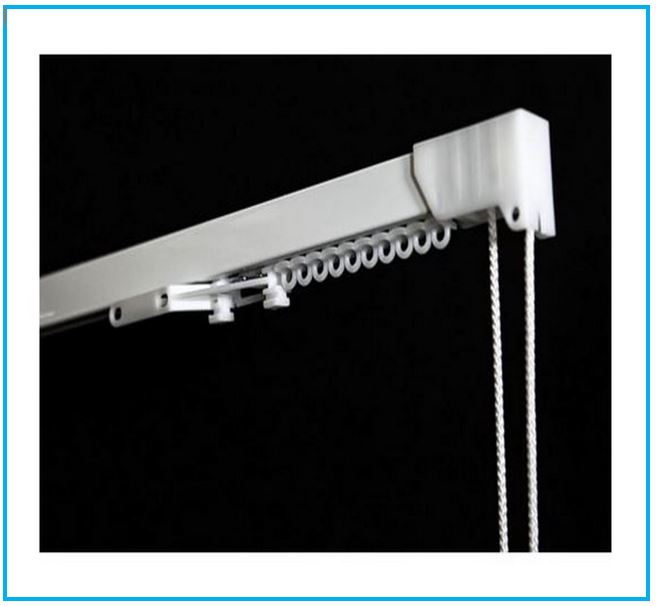 Rail aluminium pour rideaux froncés – installation facile, sur mesure - art.204