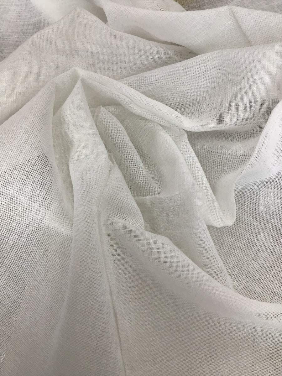 Voilage à oeillets pour intérieurs - semi-transparents - tissu effet lin - largeur maxi 200/280 - hauteur individuelle - longueur personnalisée sur demande - art.813