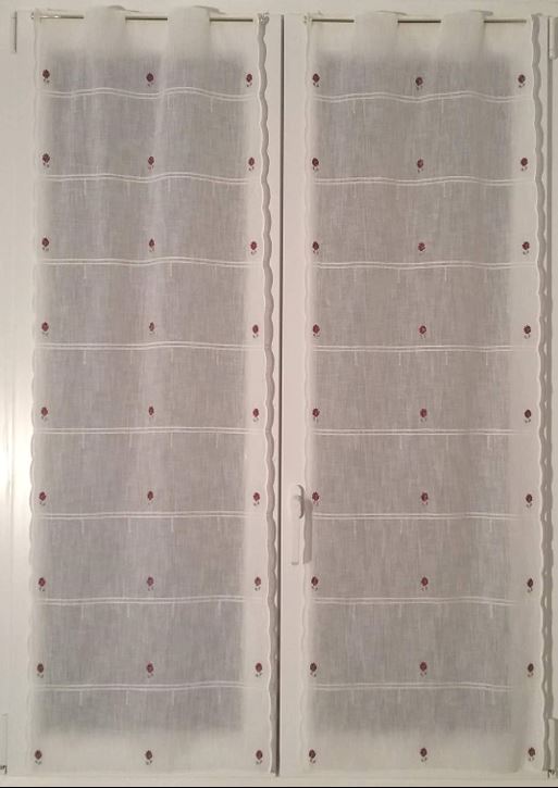 Voilage vitrage – Largeur 45, 60 ou 90 cm – Hauteur individuelle - Art. 702