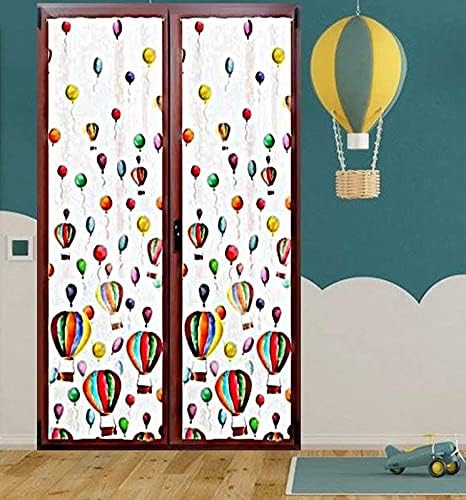Paire de voilages vitrage pour chambres - taille 60x150 60x240 cm - longueur personnalisée - ballons art.