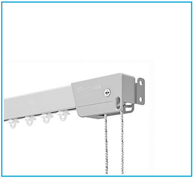 Rail MOTTURA ARCO 470 en aluminium pour rideaux froncés moyens et mi-lourds – Sur mesure – Art. 201