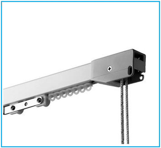 Rail en aluminium MOTTURA ARCO 490/2 pour rideaux drapés lourds – Sur mesure – Art. 200