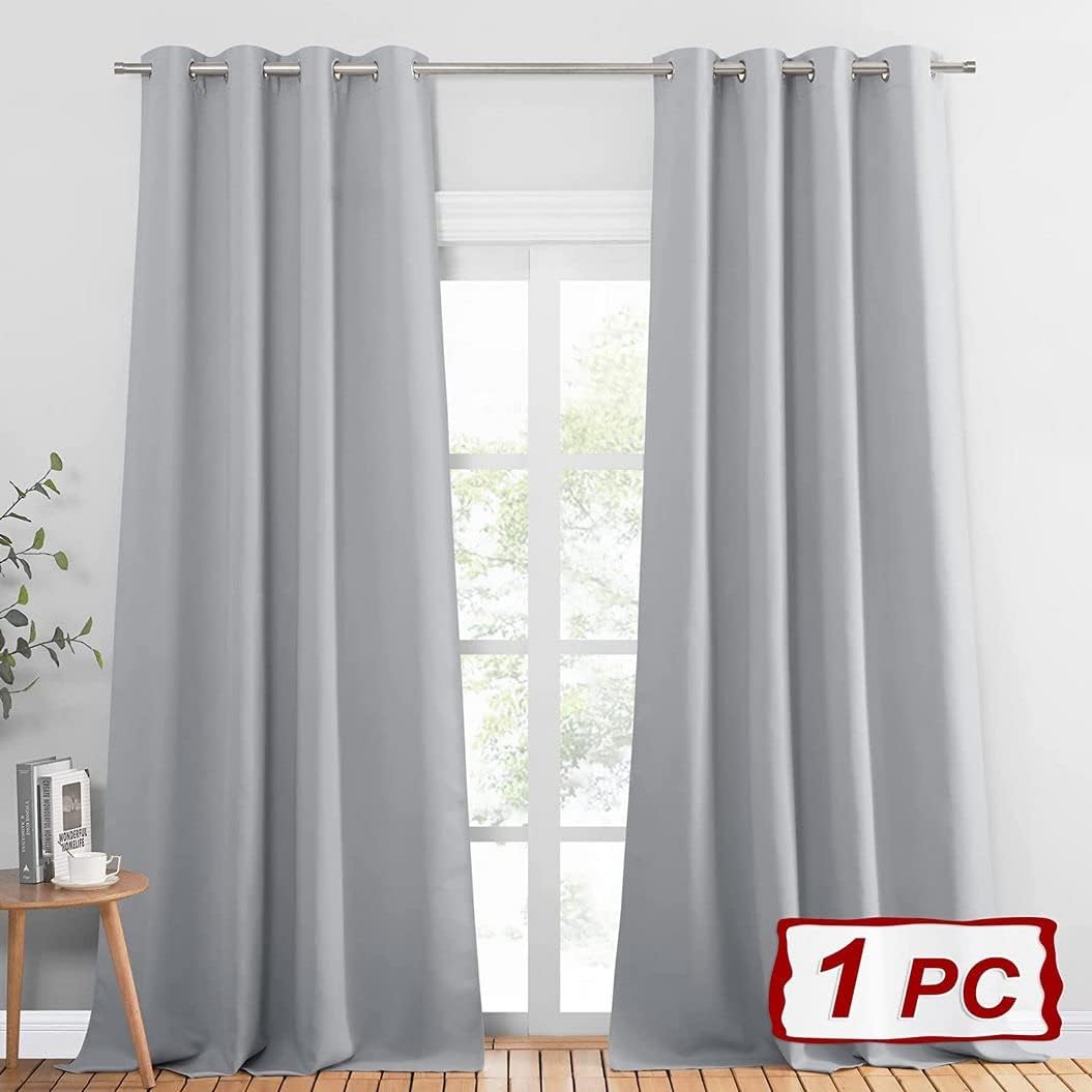 Rideau à oeillets occultants thermiques - largeur maxi 200 - gris-art.806