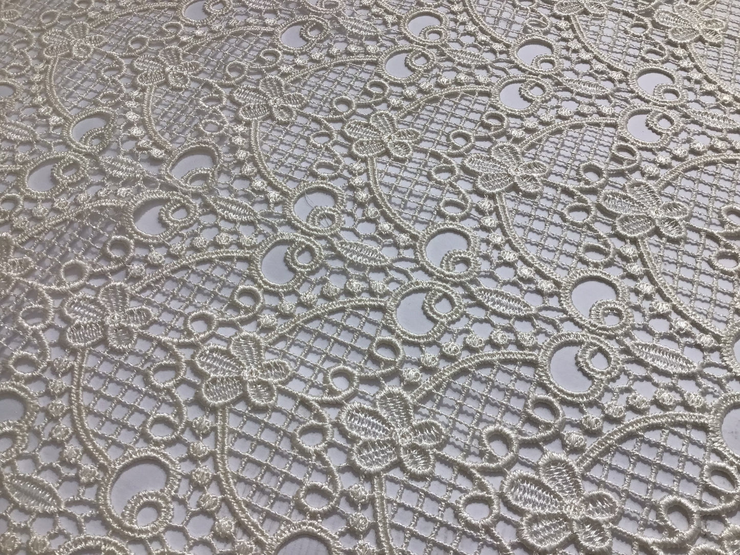 Voilage vitrage brise bise - tissu dentelle macramé - largeur 45/60/90 cm longueur sur mesure - art.700