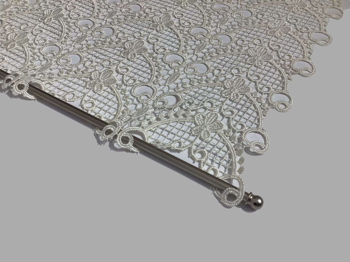 Voilage vitrage brise bise - tissu dentelle macramé - largeur 45/60/90 cm longueur sur mesure - art.700