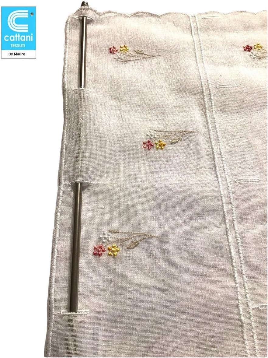 Voilage vitrage brise-bise  - largeur 45-60-90 cm - longueur de 96 à 240 cm - tissu effet lin - art.701