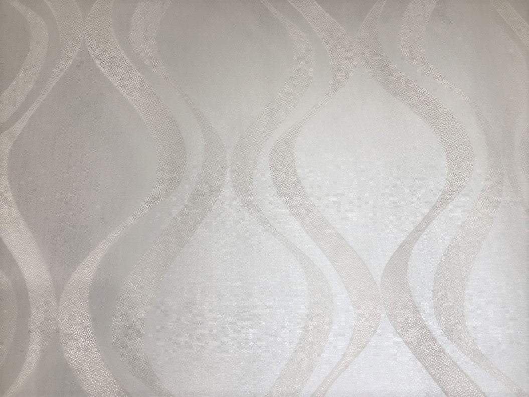 Voilage à oeillets - 1 panneau blanc - tissu fil coupé - largeur maxi 200 cm hauteur de 180 à 280 cm - rideaux salon, séjour, chambre
