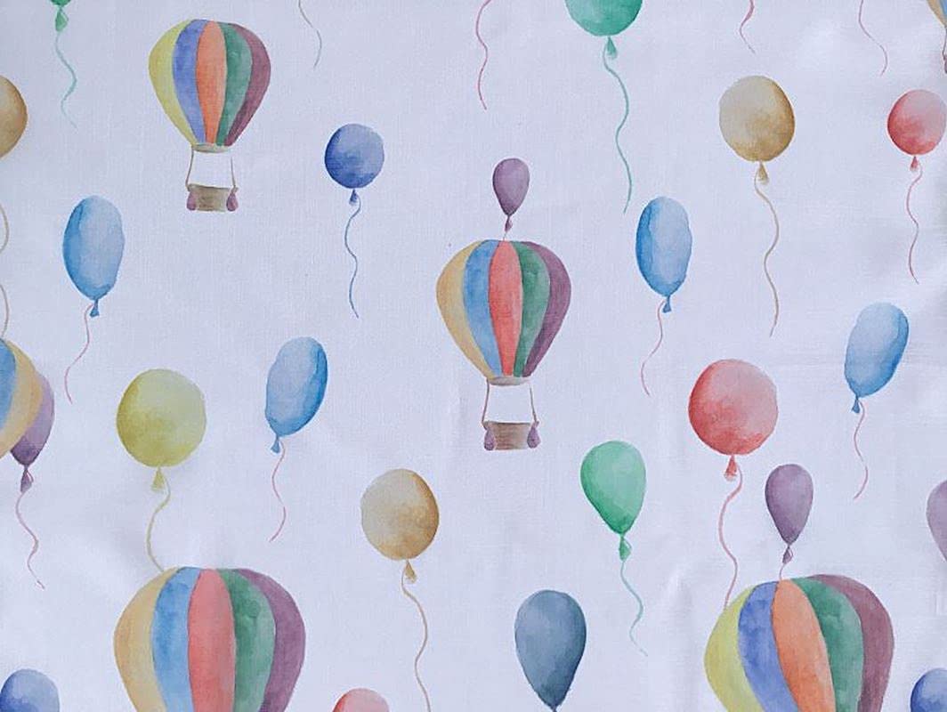 Paire de voilages vitrage pour chambres - taille 60x150 60x240 cm - longueur personnalisée - ballons art.