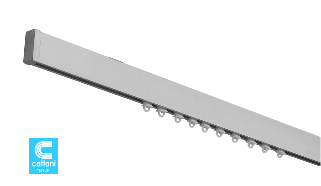 Rail en aluminium Wave pour rideaux voilage – Sur mesure