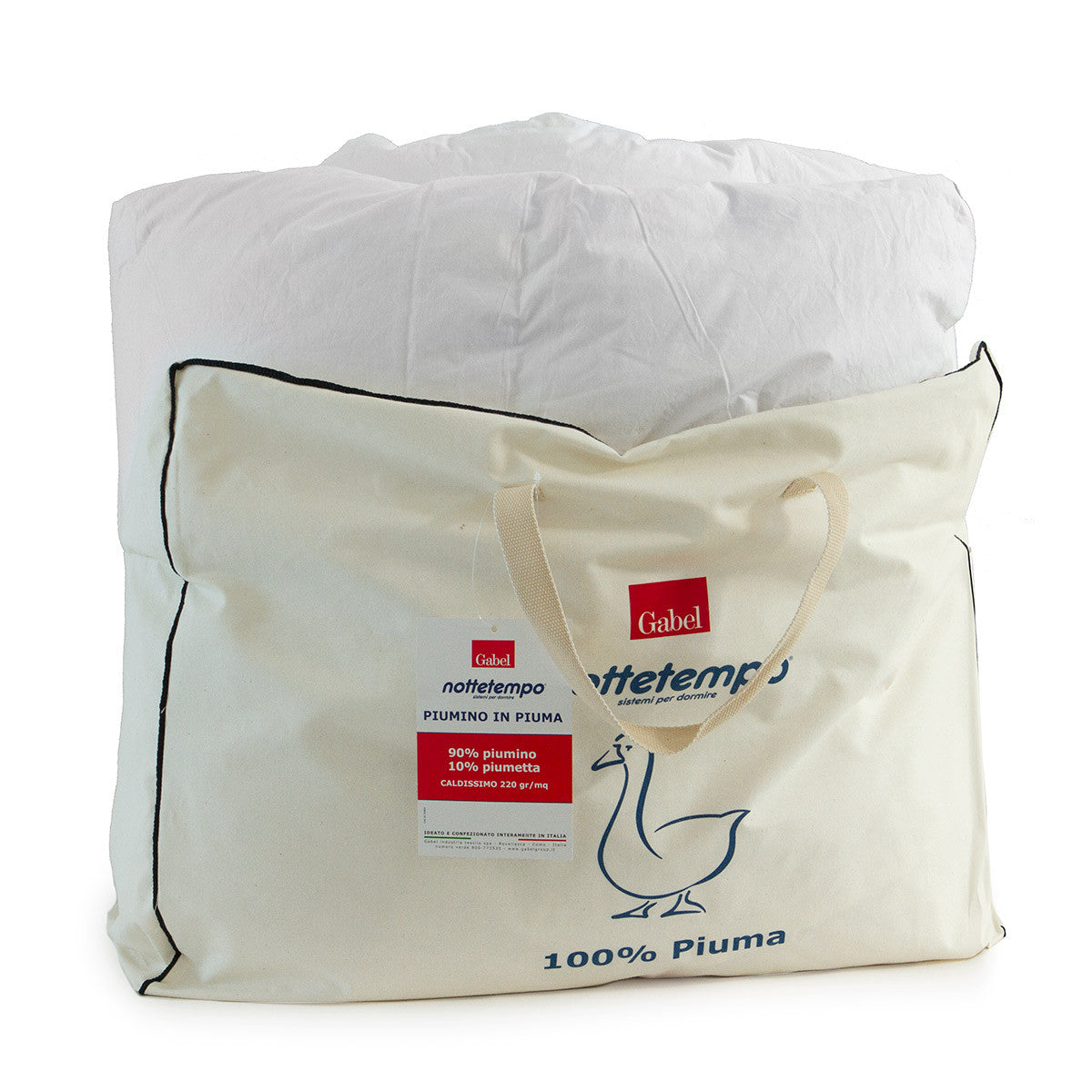 Gabel NOTTETEMPO couette duvet d'oie 90/10 - 4 saisons - lit double 250x205 cm