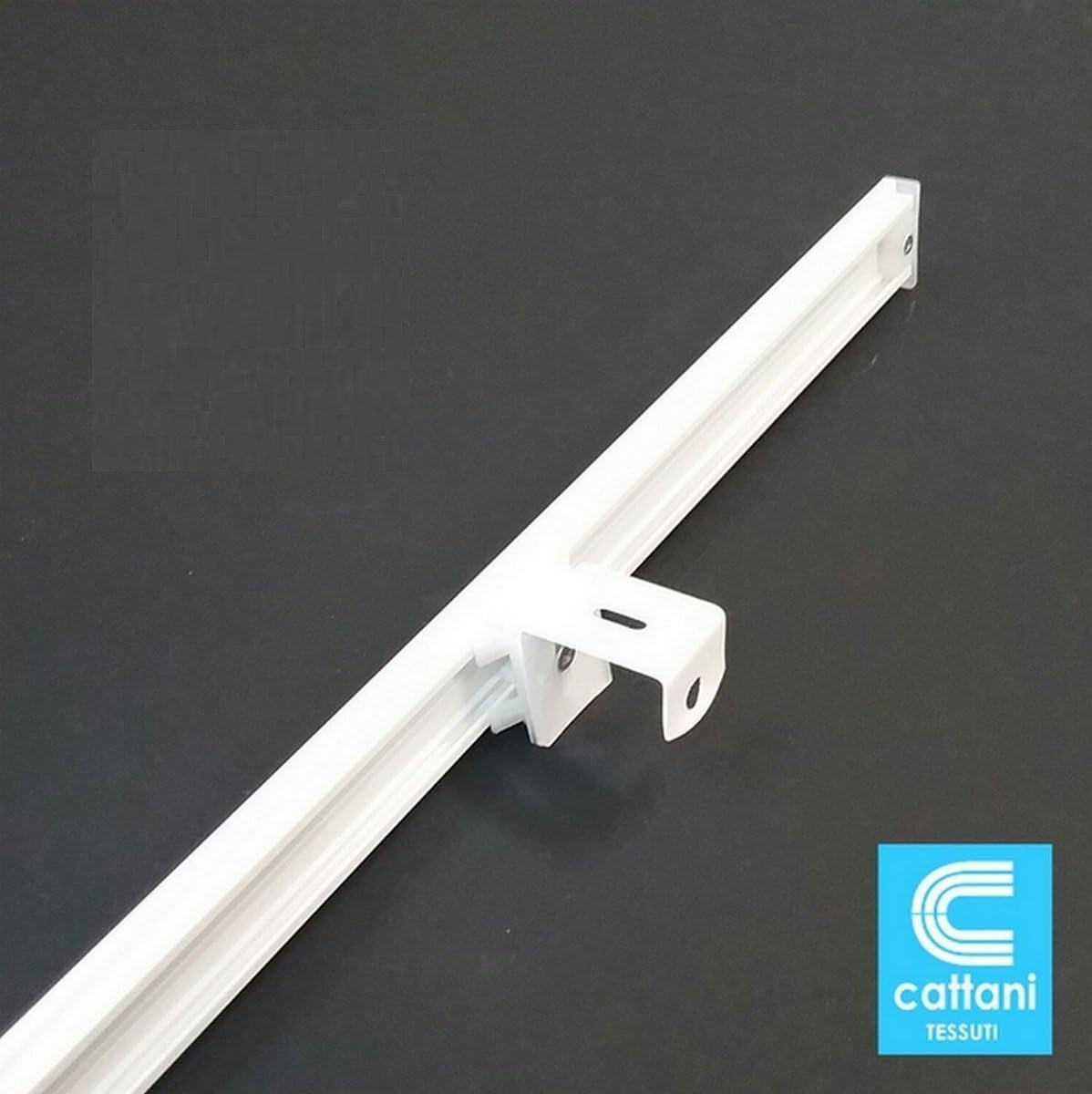 Tringle pour voilage vitrage et support sans perçage – Largeur 40 à 100 cm – Barre avec bande auto-agrippante et poids