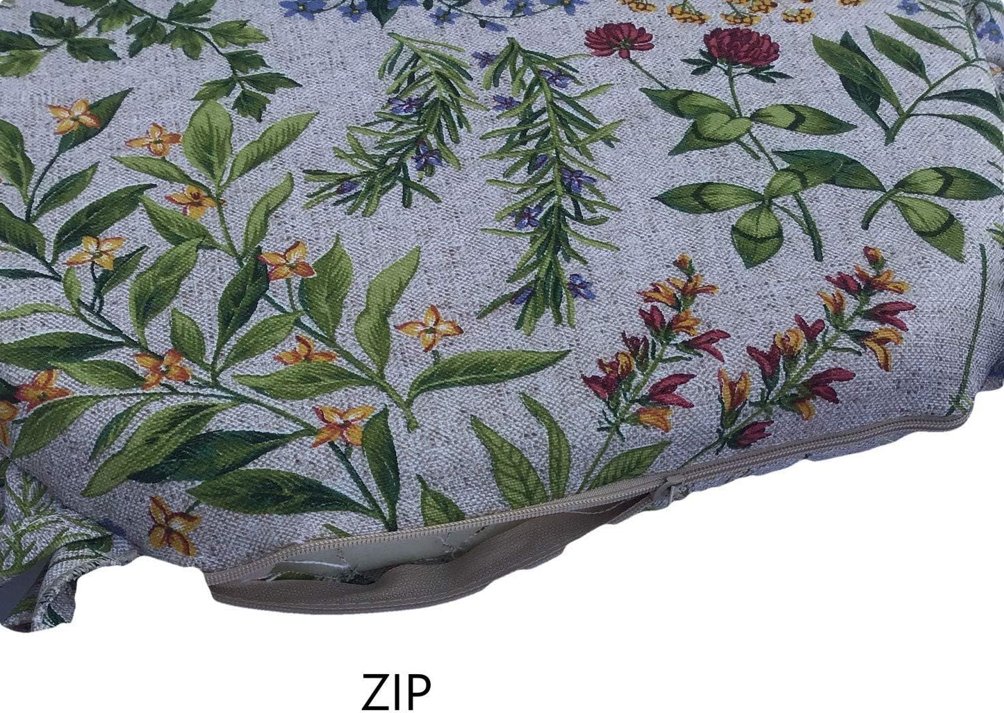 Galettes de chaise sagomés à volants – Lot de 4/6 coussins en coton lavables - -art-1025