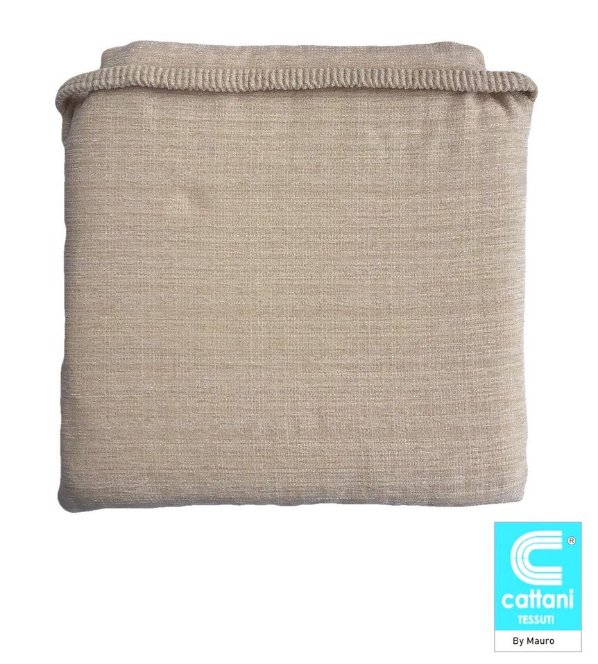 Galettes de chaise de cuisine et de bureau modernes - Set 4/6 Coussins - Tissu  chenille jacquard -  couleur beige - avec élastique 