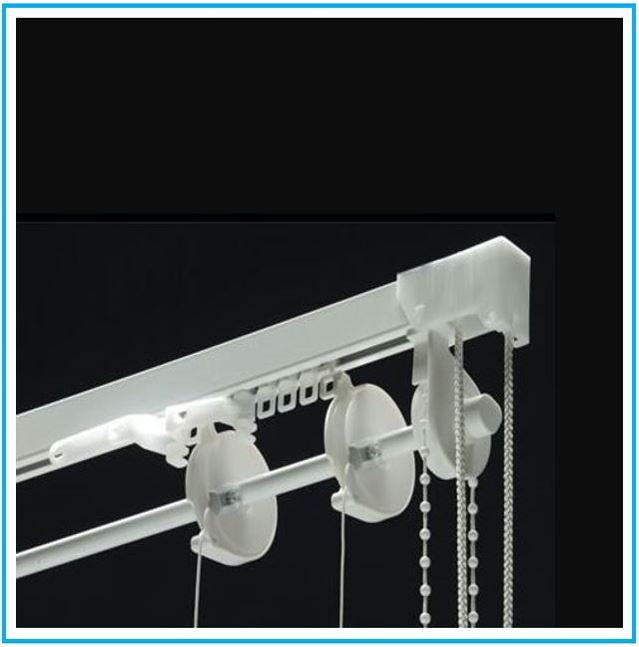 Mécanisme stores bateau et romains en aluminium - sur mesure - actionné à double mouvement