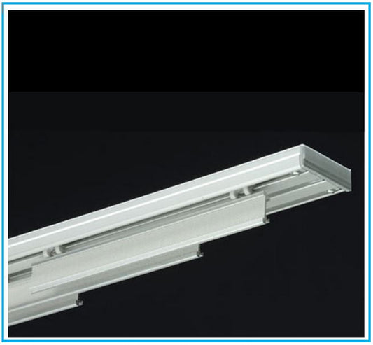 Rail pour panneaux japonais  3-4-5 voies largeur 140-160-180-200-210-240-250-300-aluminium blanc-art.206