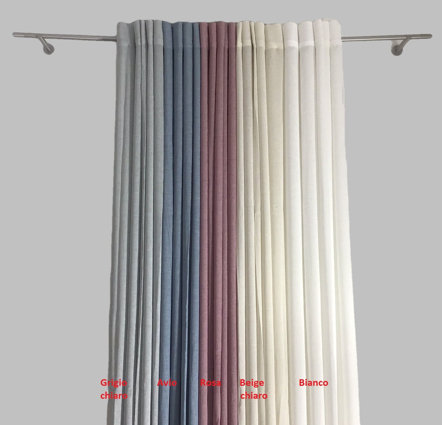 Voilage à œillets | 1 panneau, largeur max. 200 cm | Hauteur personnalisable | Crêpe Georgette beige | Article 807