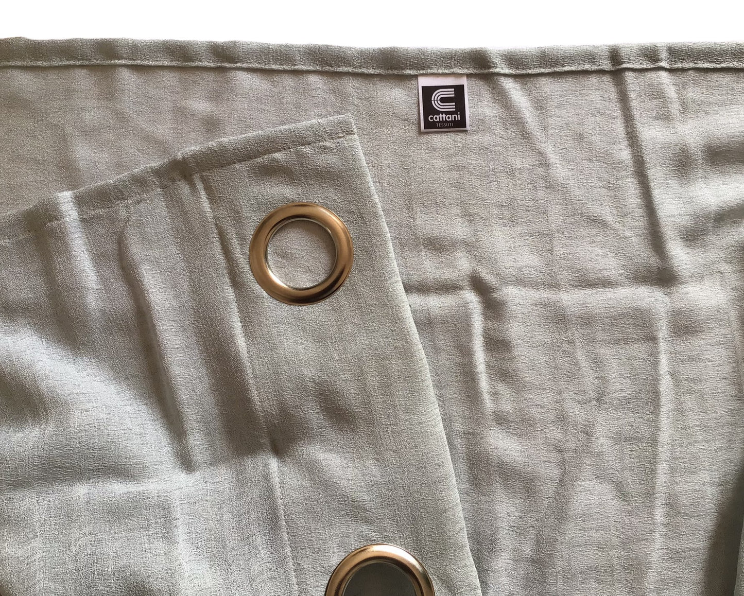 Voilage à oeillets - 1 panneau largeur maxi 200 - hauteur sur mesure - Tissu Crêpe Georgette - gris-art.809
