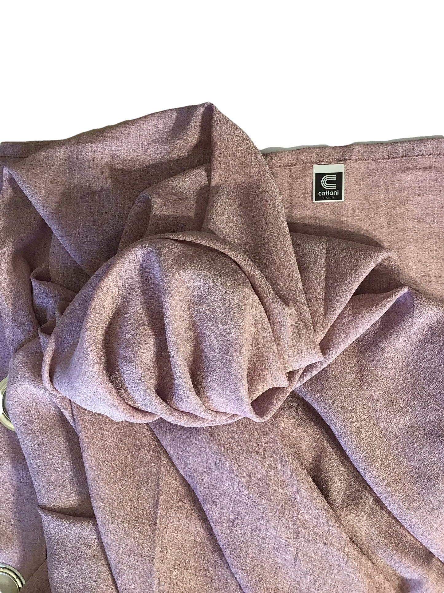 Voilage à oeillets - 1 panneau largeur maxi 200 - hauteur sur mesure - Tissu Crêpe Georgette - rose-art.808