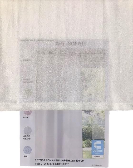 Voilage à œillets | 1 panneau, largeur max. 200 cm | Hauteur personnalisable | Crêpe Georgette beige | Article 807
