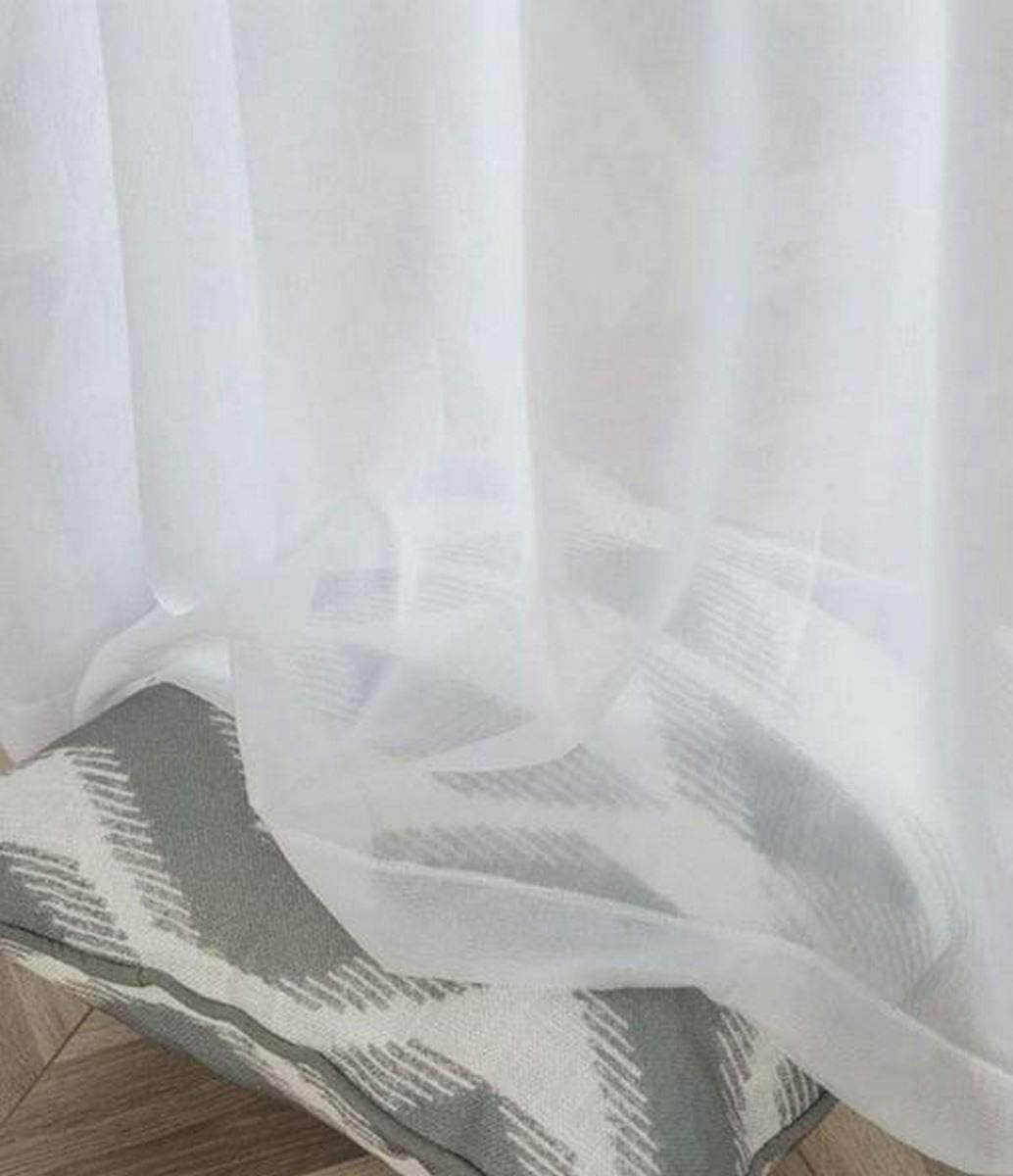 Voilage à oeillets - 1 panneau blanc - largeur 200 cm hauteur de 180 à 280 cm - rideaux salon chambre - art solibra