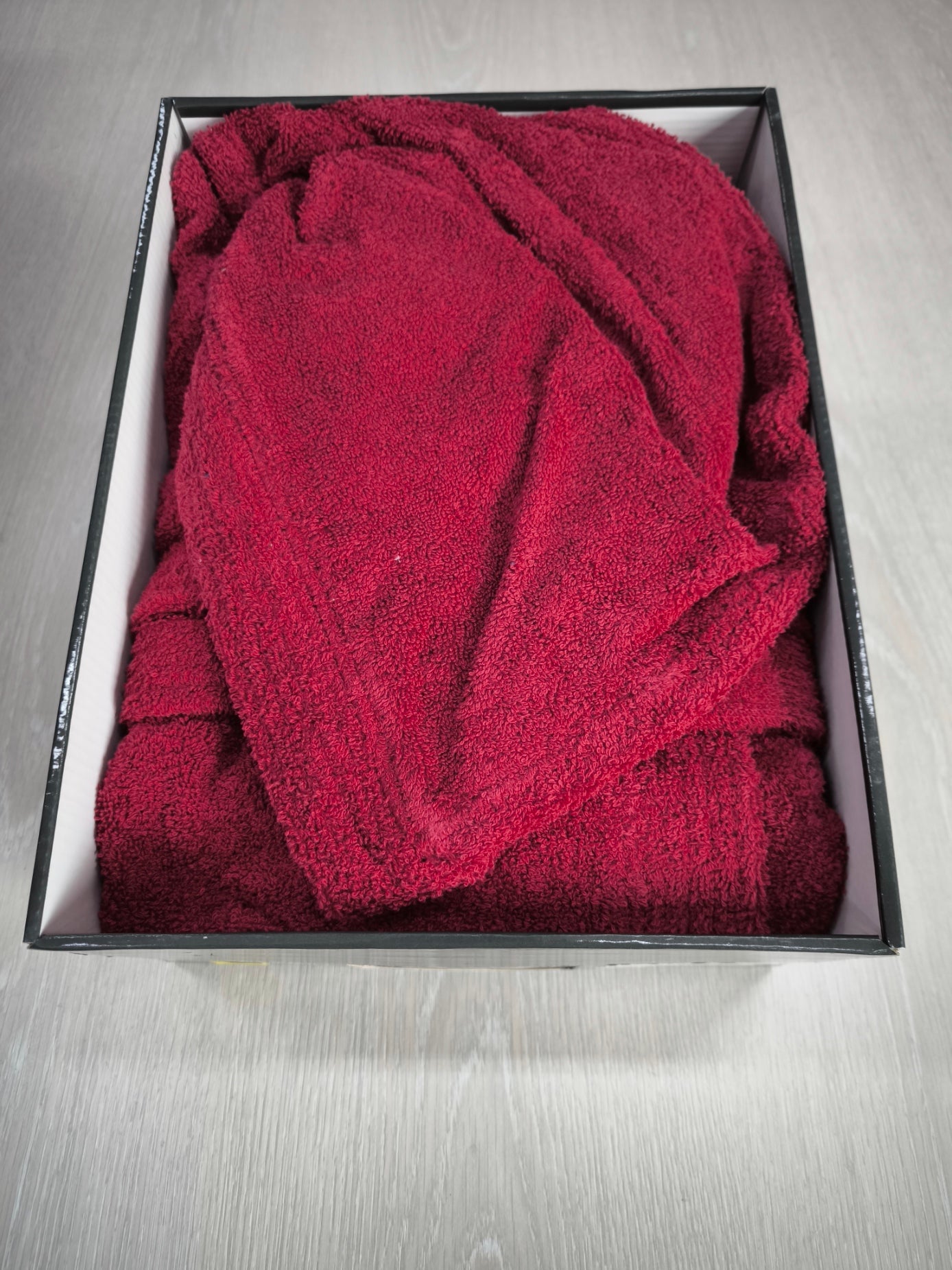 Peignoir adulte uni avec capuche - 100% coton - poids 450 g/m²